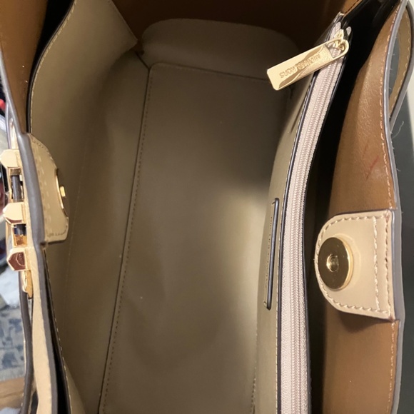 Michael Kors Reed Large Belted Shoulder Tote Bag Camel - Picture 6 of 7